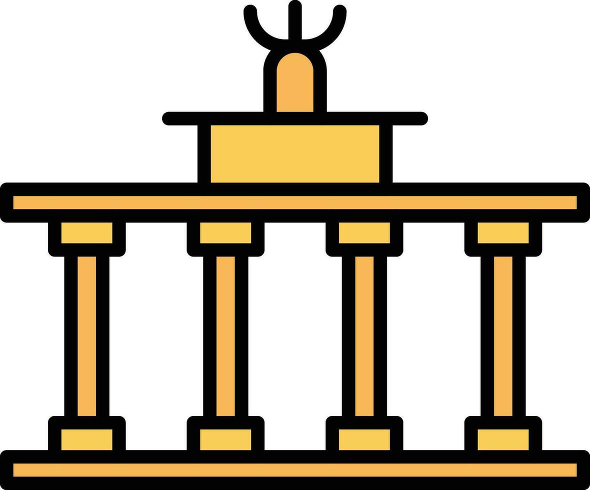 Brandenburg Tor Vektor Symbol