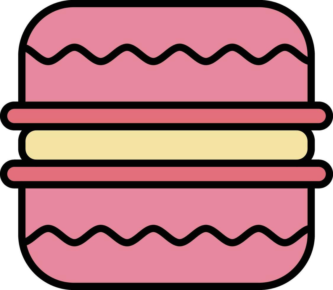 Macaron-Vektorsymbol vektor