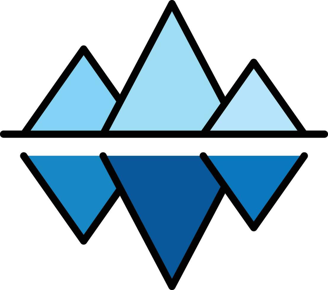 Gletscher-Vektor-Symbol vektor