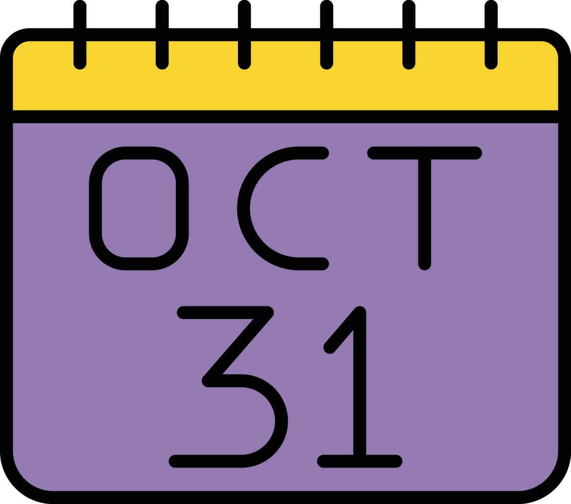 31. Oktober Vektorsymbol vektor