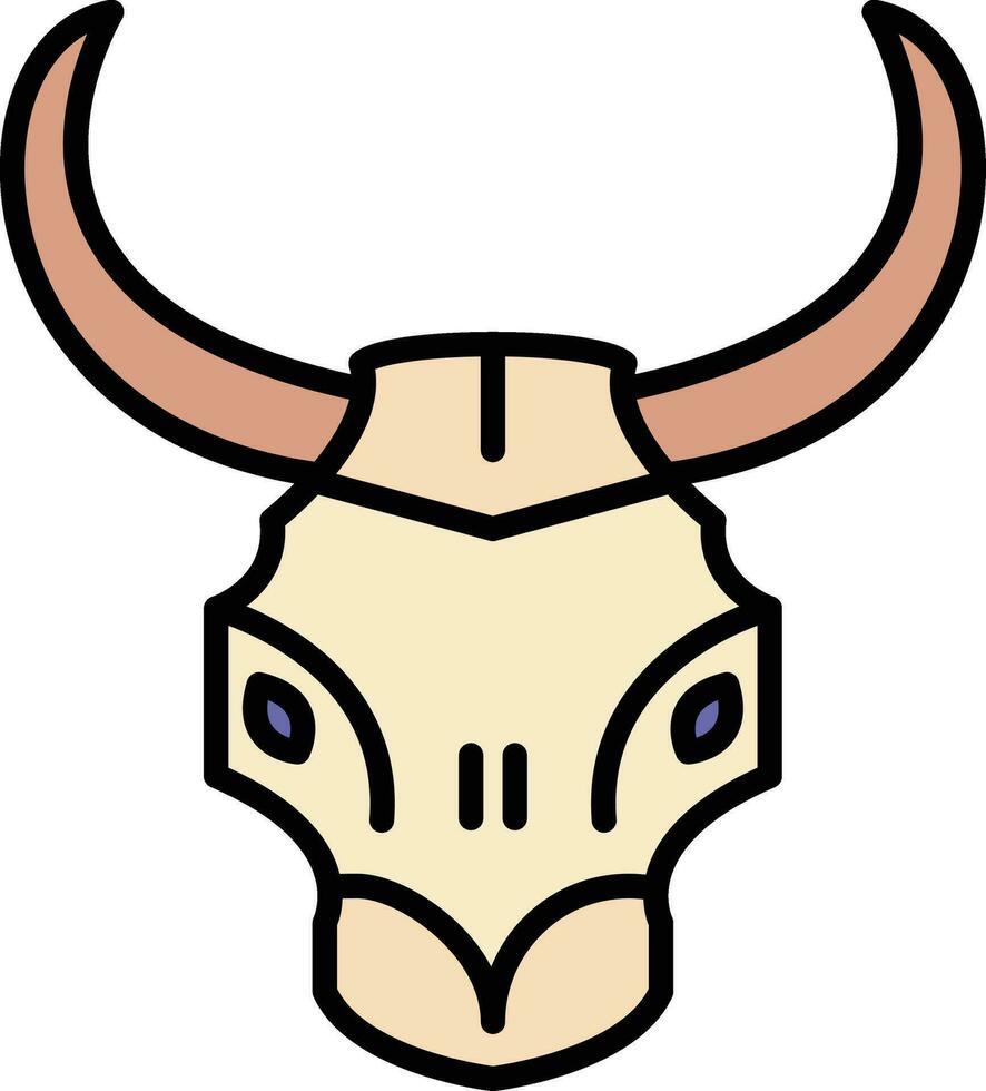 Stier Schädel Vektor Symbol