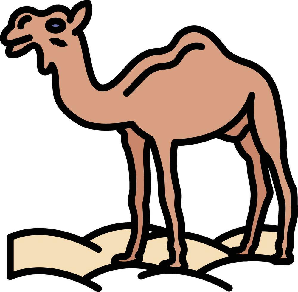 kamel vektor ikon