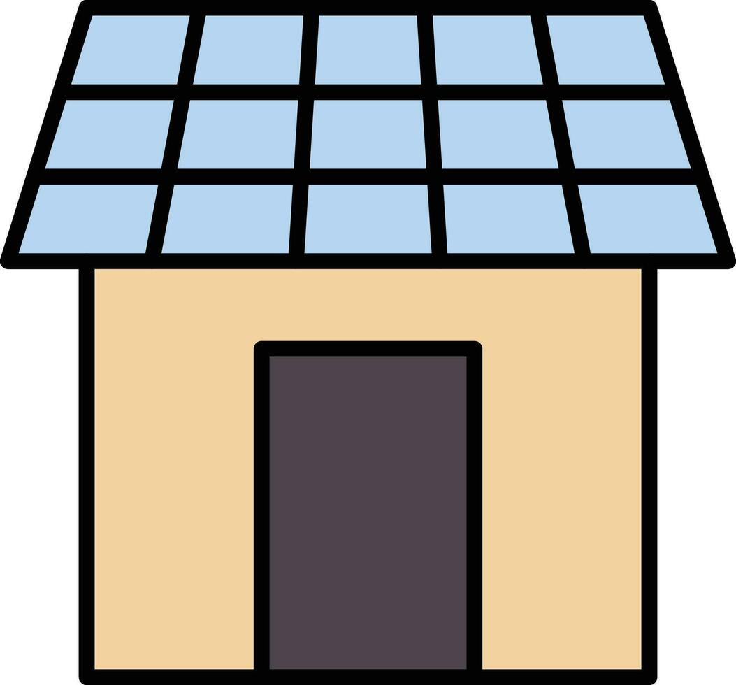 Solar- Haus Vektor Symbol