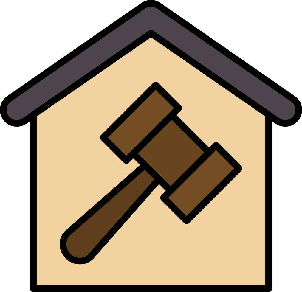 hus auktion vektor ikon