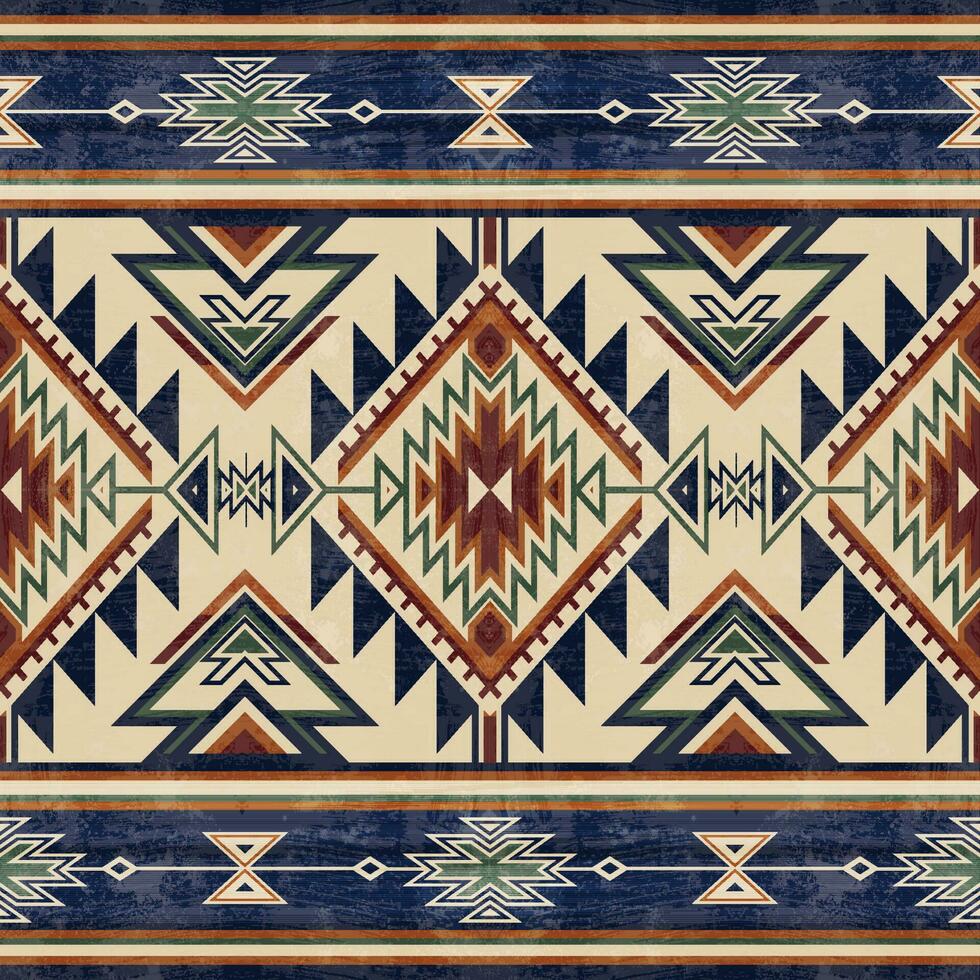 einheimisch Muster amerikanisch Stammes- indisch Ornament Muster geometrisch ethnisch Textil- Textur Stammes- aztekisch Muster navajo Mexikaner Stoff nahtlos Vektor Dekoration Mode