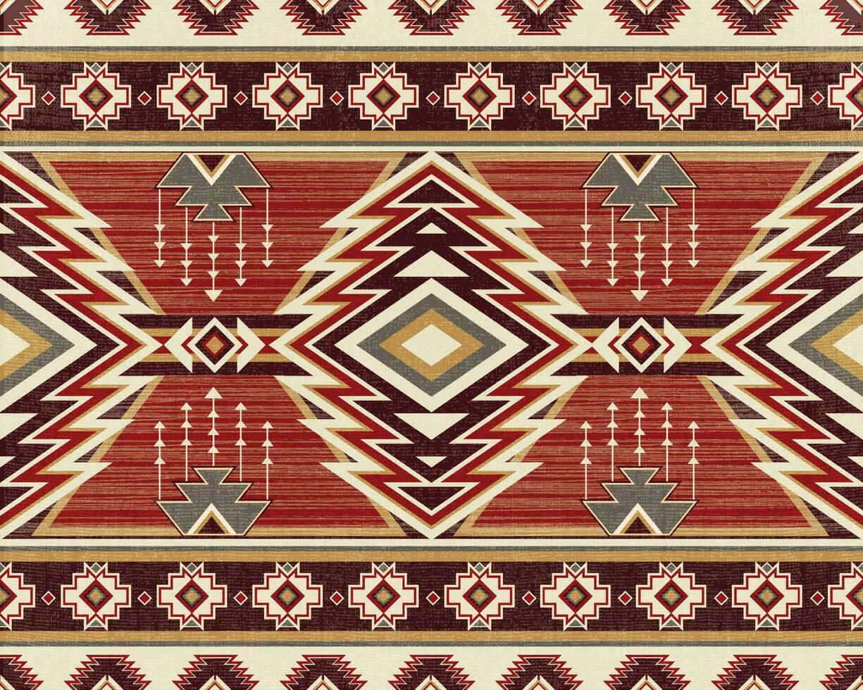 einheimisch Muster amerikanisch Stammes- indisch Ornament Muster geometrisch ethnisch Textil- Textur Stammes- aztekisch Muster navajo Mexikaner Stoff nahtlos Vektor Dekoration Mode