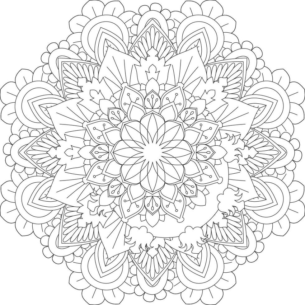 vektor abstrakt mandala mönster. design för en tapet måla skjorta och bricka klistermärke design, färg bok spets mönster de tatuering. mandala. mandala färg sidor. blomma mandala. färg sidor