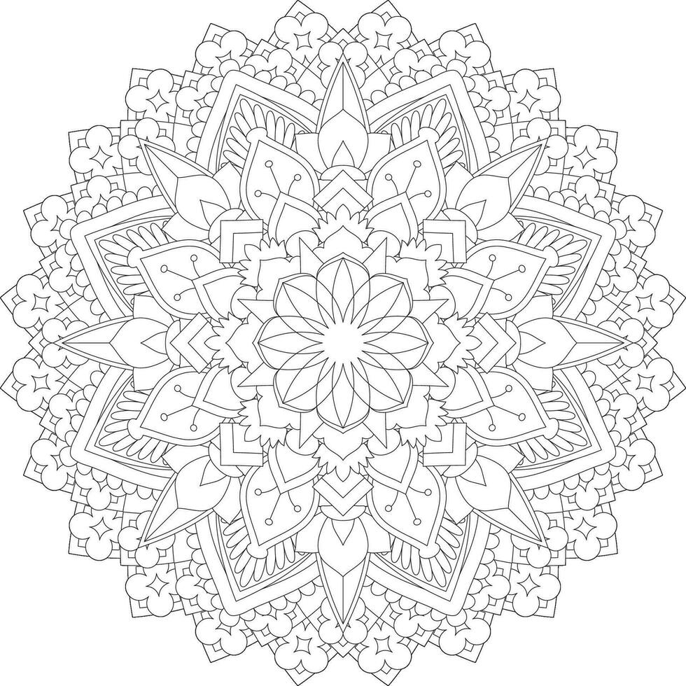 Vektor abstrakt Mandala Muster. Design zum ein Hintergrund Farbe Hemd und Fliese Aufkleber Design, Färbung Buch Spitze Muster das Tätowierung. Mandala. Mandala Färbung Seiten. Blume Mandala. Färbung Seiten