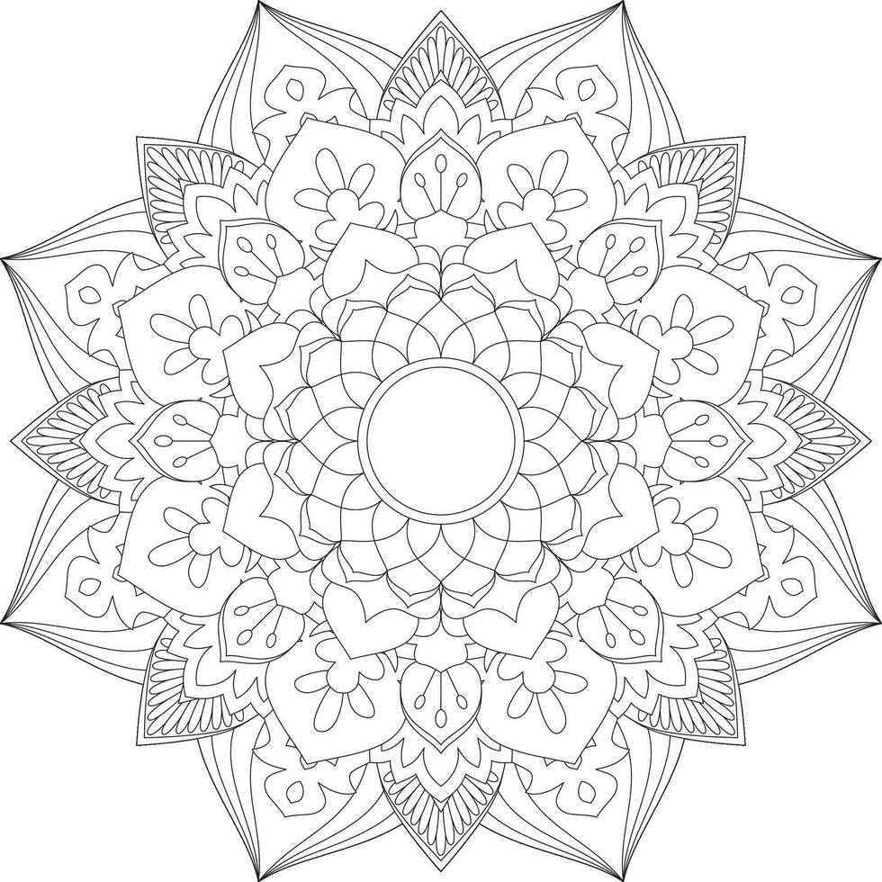 Vektor abstrakt Mandala Muster. Design zum ein Hintergrund Farbe Hemd und Fliese Aufkleber Design, Färbung Buch Spitze Muster das Tätowierung. Mandala. Mandala Färbung Seiten. Blume Mandala. Färbung Seiten