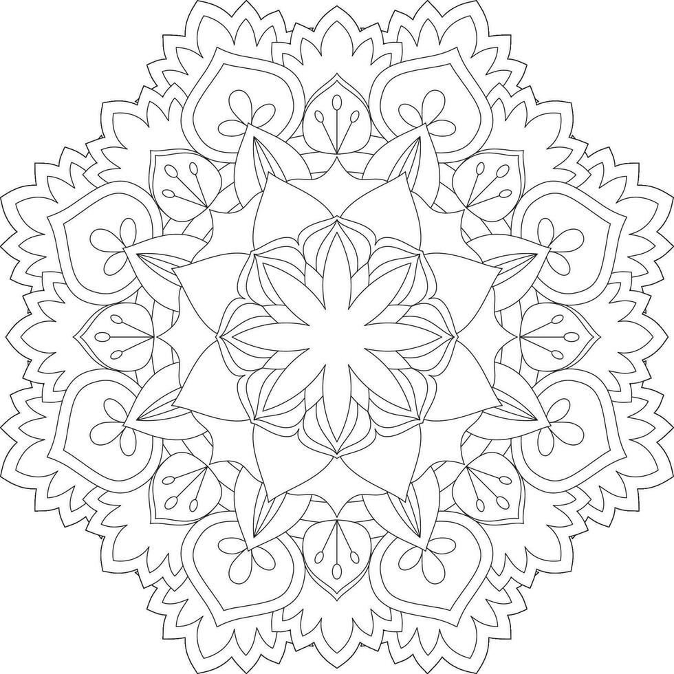 Vektor abstrakt Mandala Muster. Design zum ein Hintergrund Farbe Hemd und Fliese Aufkleber Design, Färbung Buch Spitze Muster das Tätowierung. Mandala. Mandala Färbung Seiten. Blume Mandala. Färbung Seiten