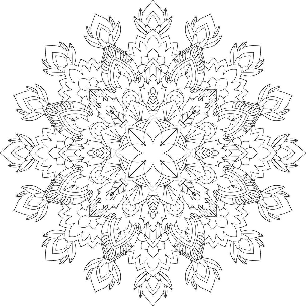 Vektor abstrakt Mandala Muster. Design zum ein Hintergrund Farbe Hemd und Fliese Aufkleber Design, Färbung Buch Spitze Muster das Tätowierung. Mandala. Mandala Färbung Seiten. Blume Mandala. Färbung Seiten