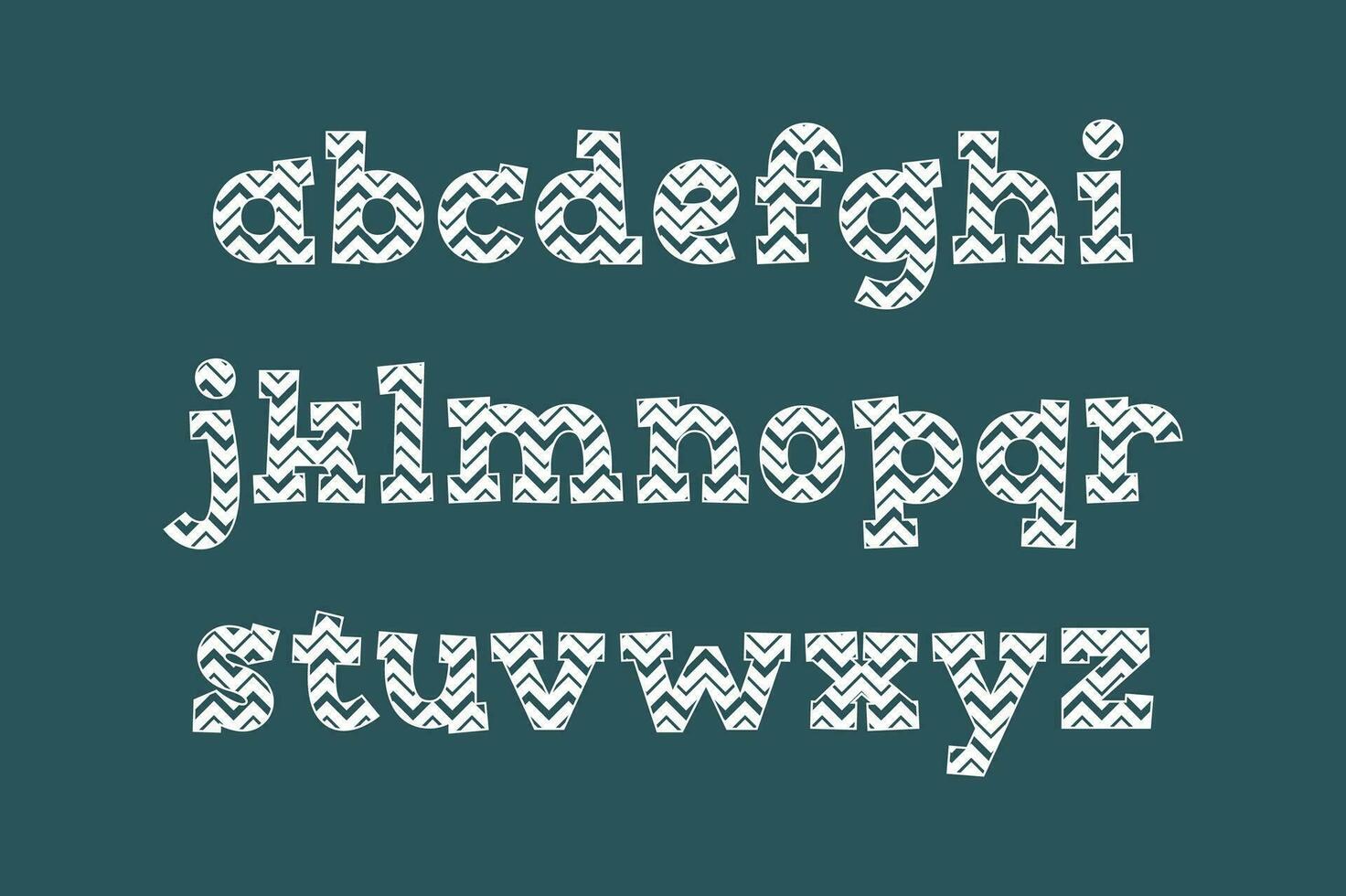 mångsidig samling av prydnad alfabet brev för olika användningar vektor