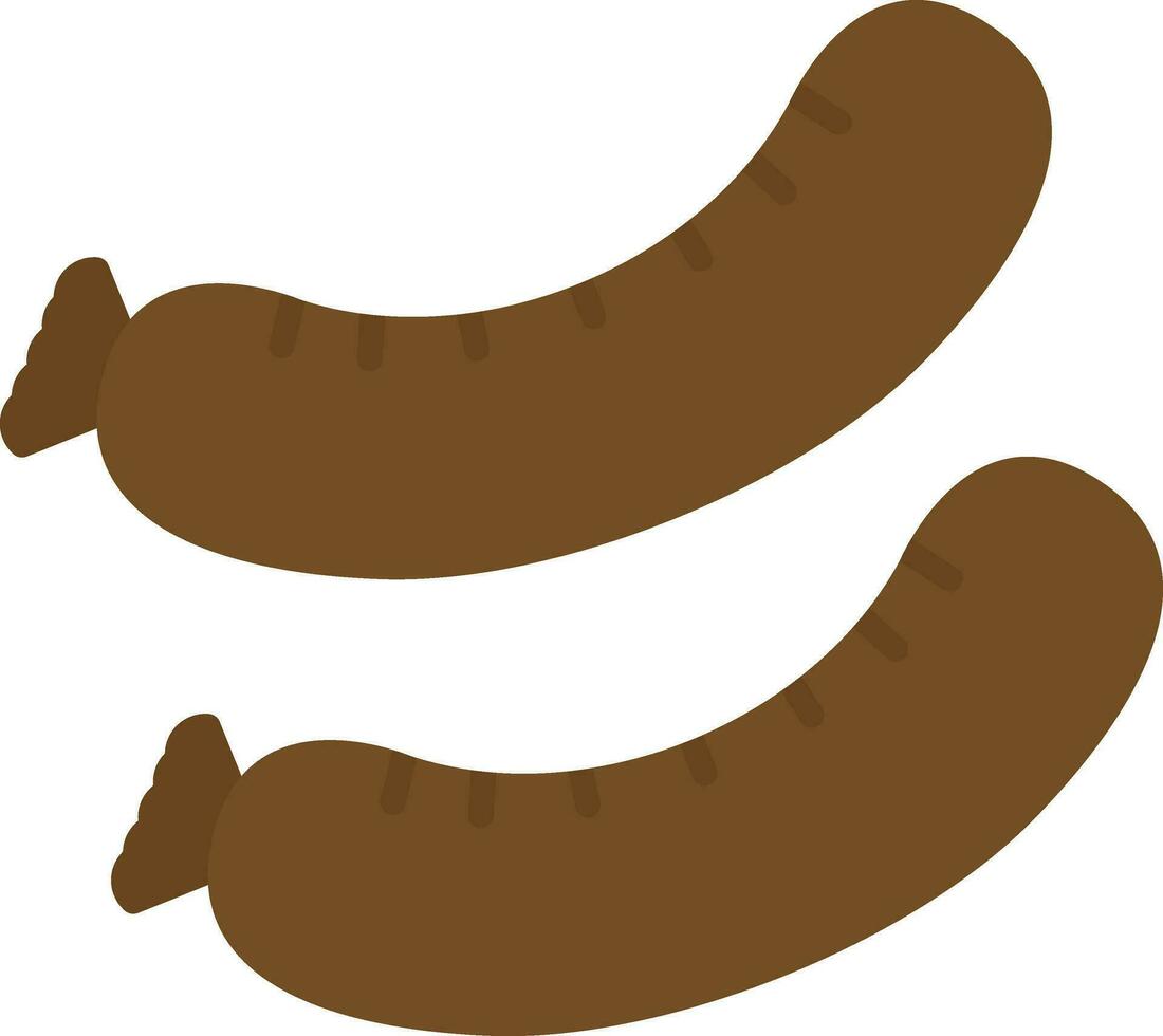 Wurst-Vektor-Symbol vektor