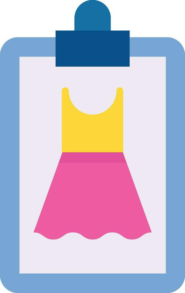 Kleid skizzieren Vektor Symbol