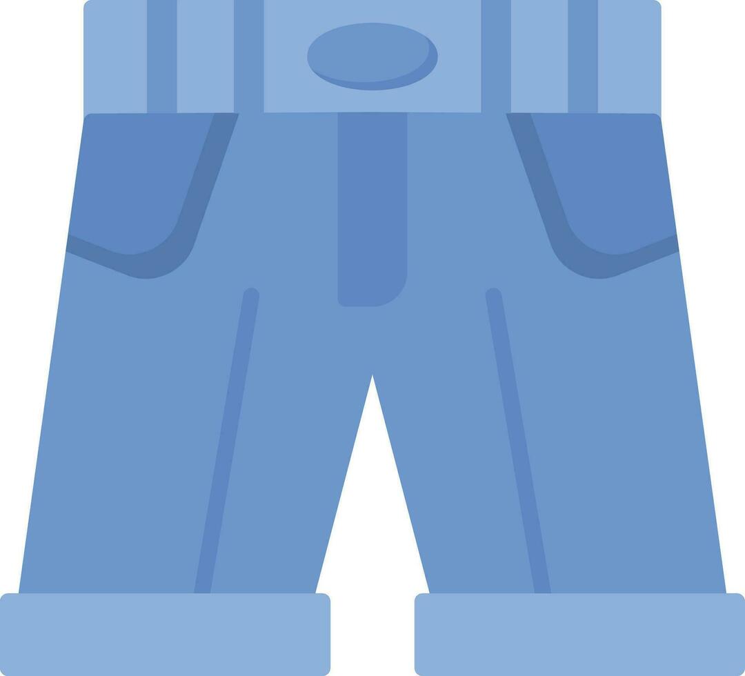 Denim kurze Hose Vektor Symbol