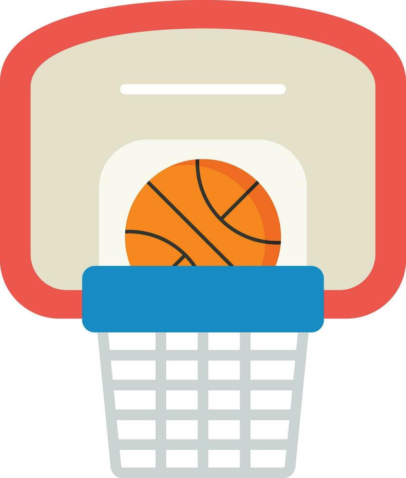 Basketballkorb-Vektorsymbol vektor