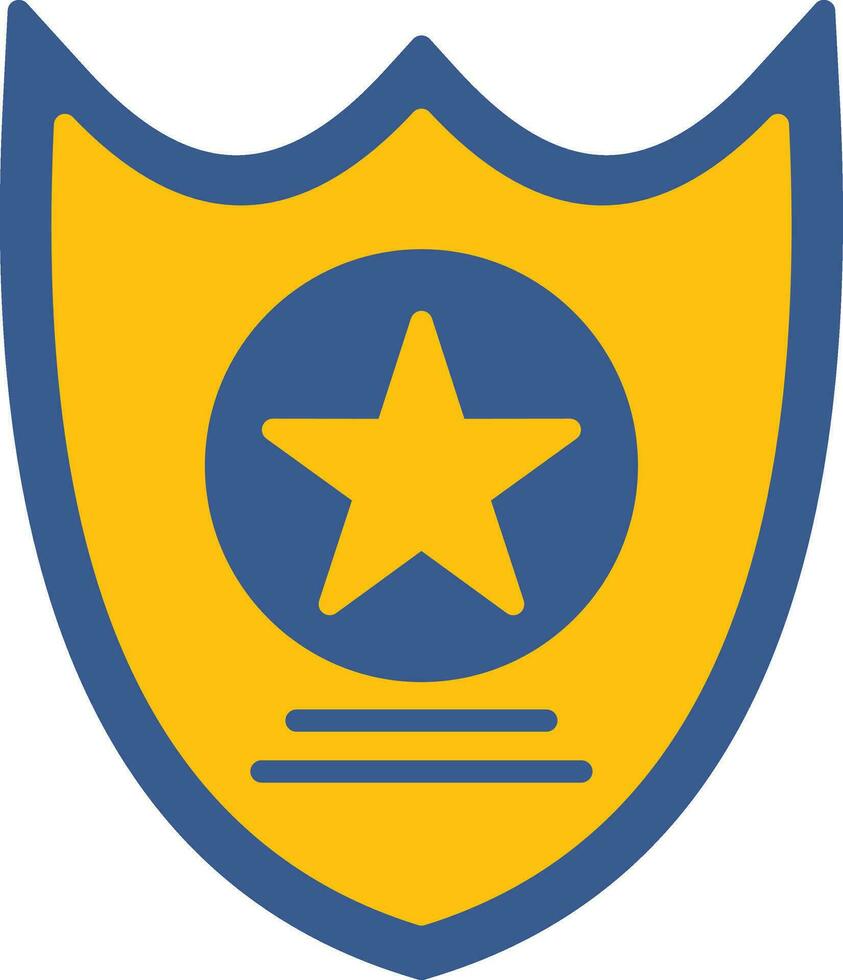 Sheriff-Abzeichen-Vektorsymbol vektor
