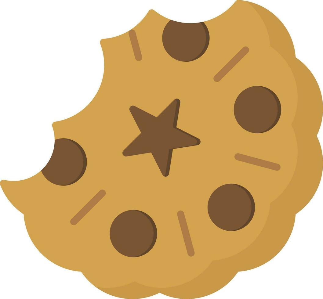Cookie-Vektor-Symbol vektor