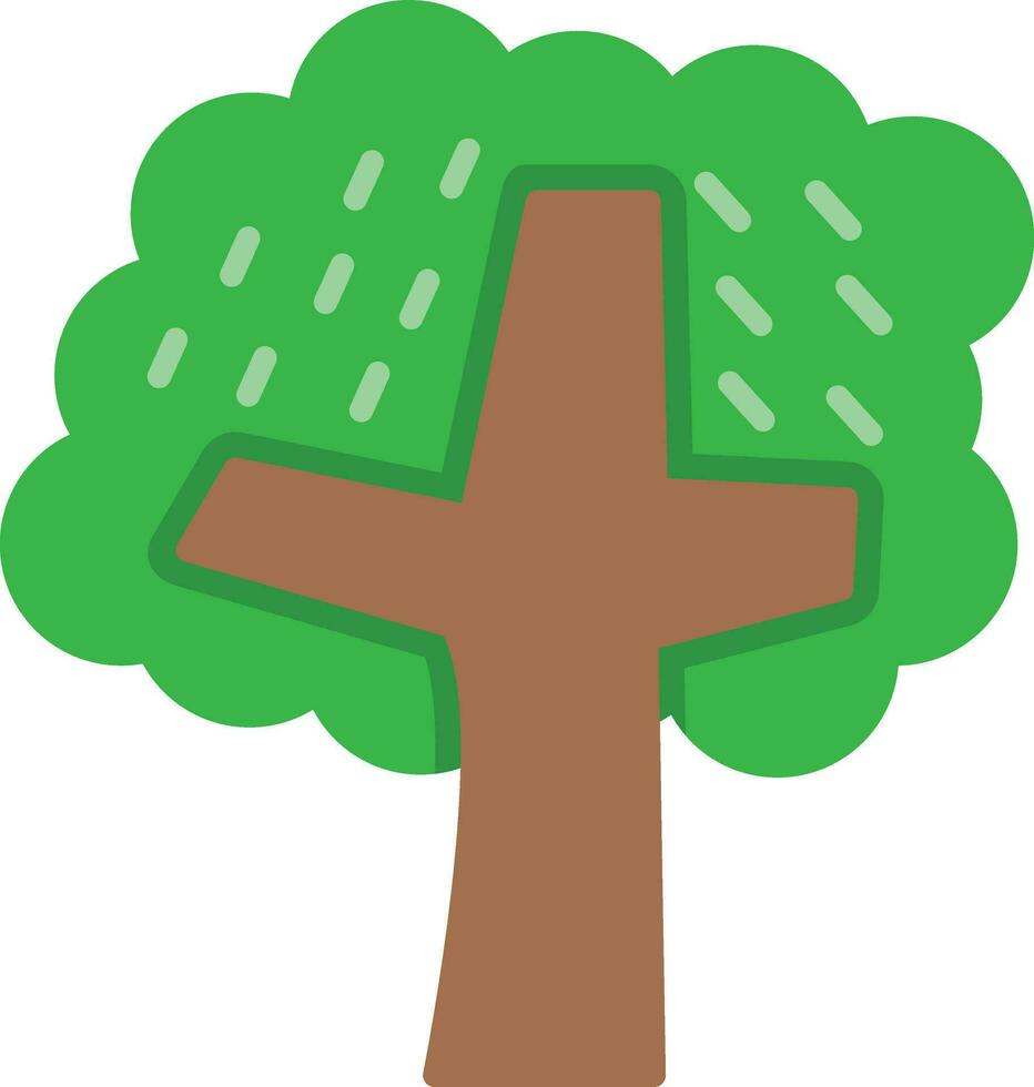 Herbstbaum-Vektorsymbol vektor