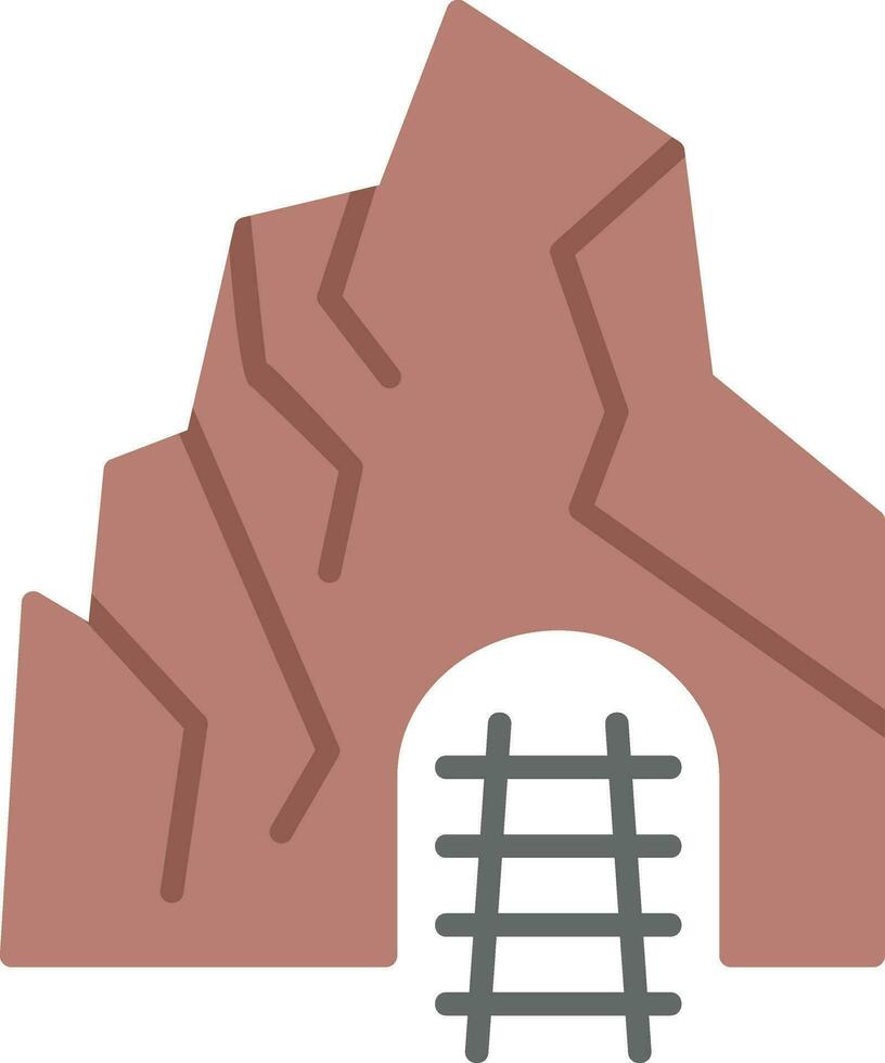 Wüste Bergwerk Vektor Symbol