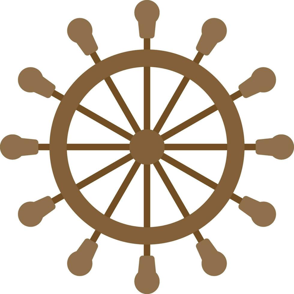 nautisch Rad Vektor Symbol