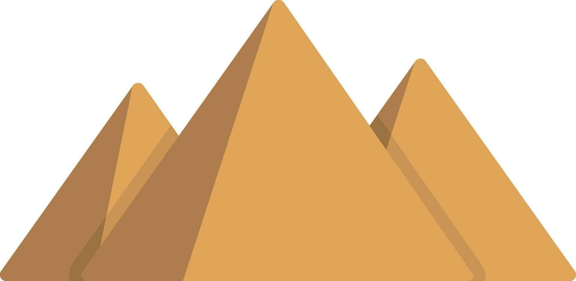 Ägypten Pyramide Vektor Symbol
