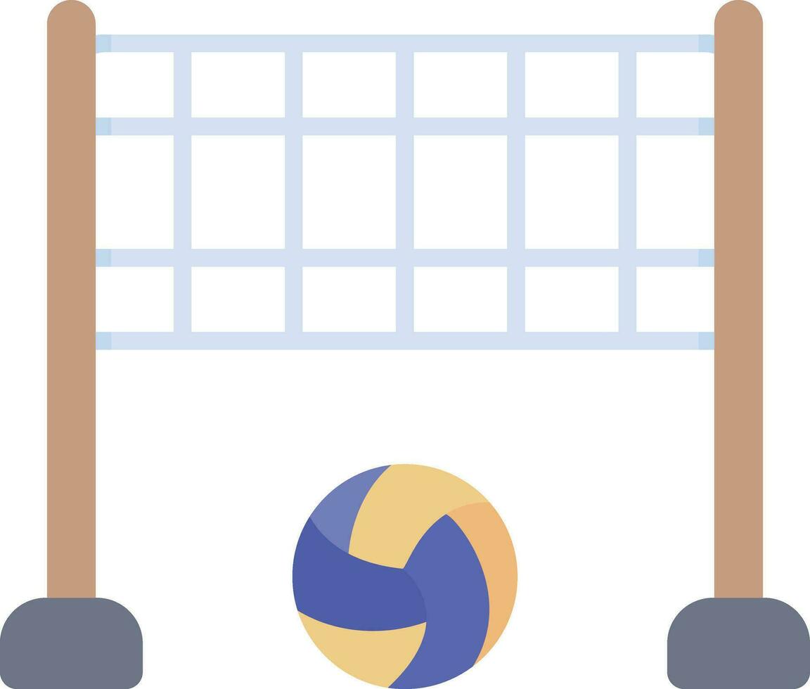 Beachvolleyball-Vektorsymbol vektor