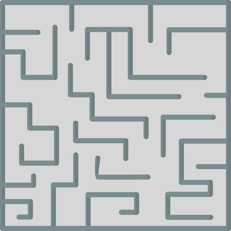 labyrint utmaning vektor ikon