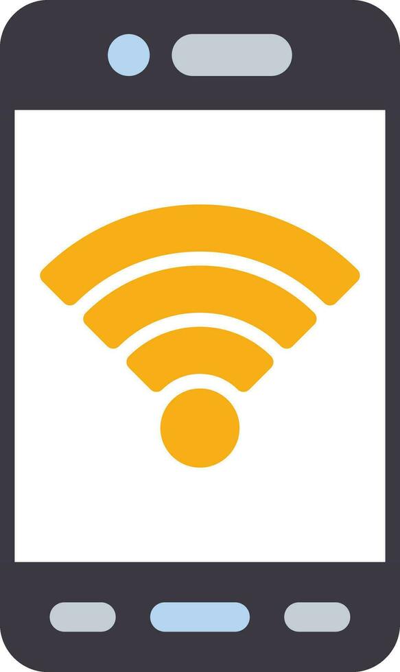 Handy, Mobiltelefon W-lan Vektor Symbol