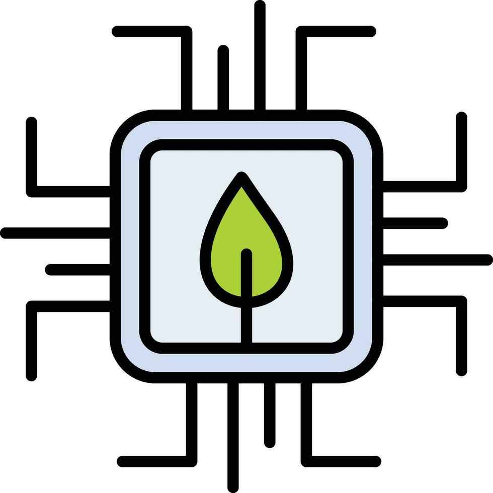 grön teknologi vektor ikon