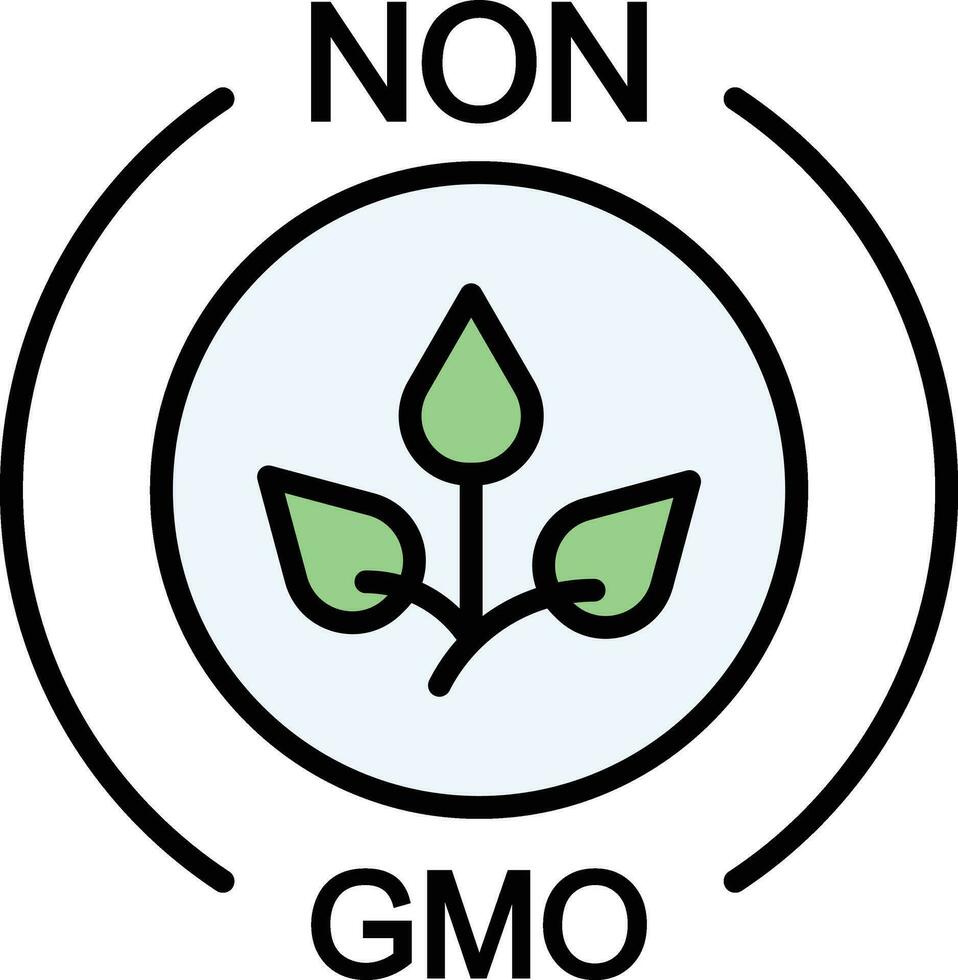 nicht gmo Vektor Symbol