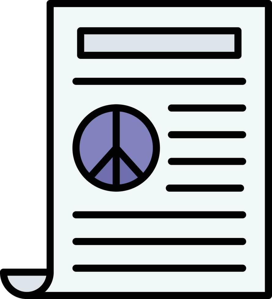 Frieden Vertrag Vektor Symbol