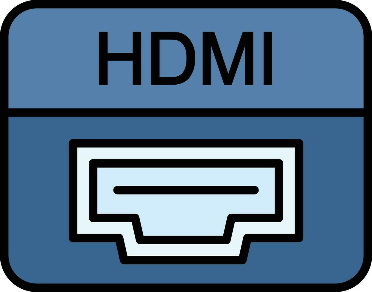 hdmi hamn vektor ikon