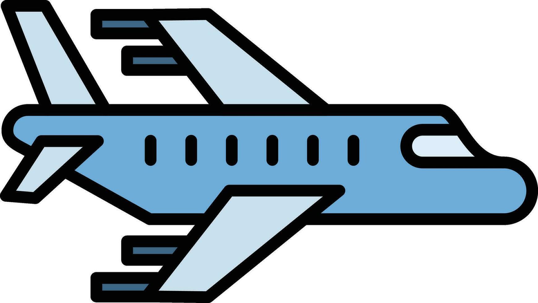 Flugzeug-Vektor-Symbol vektor