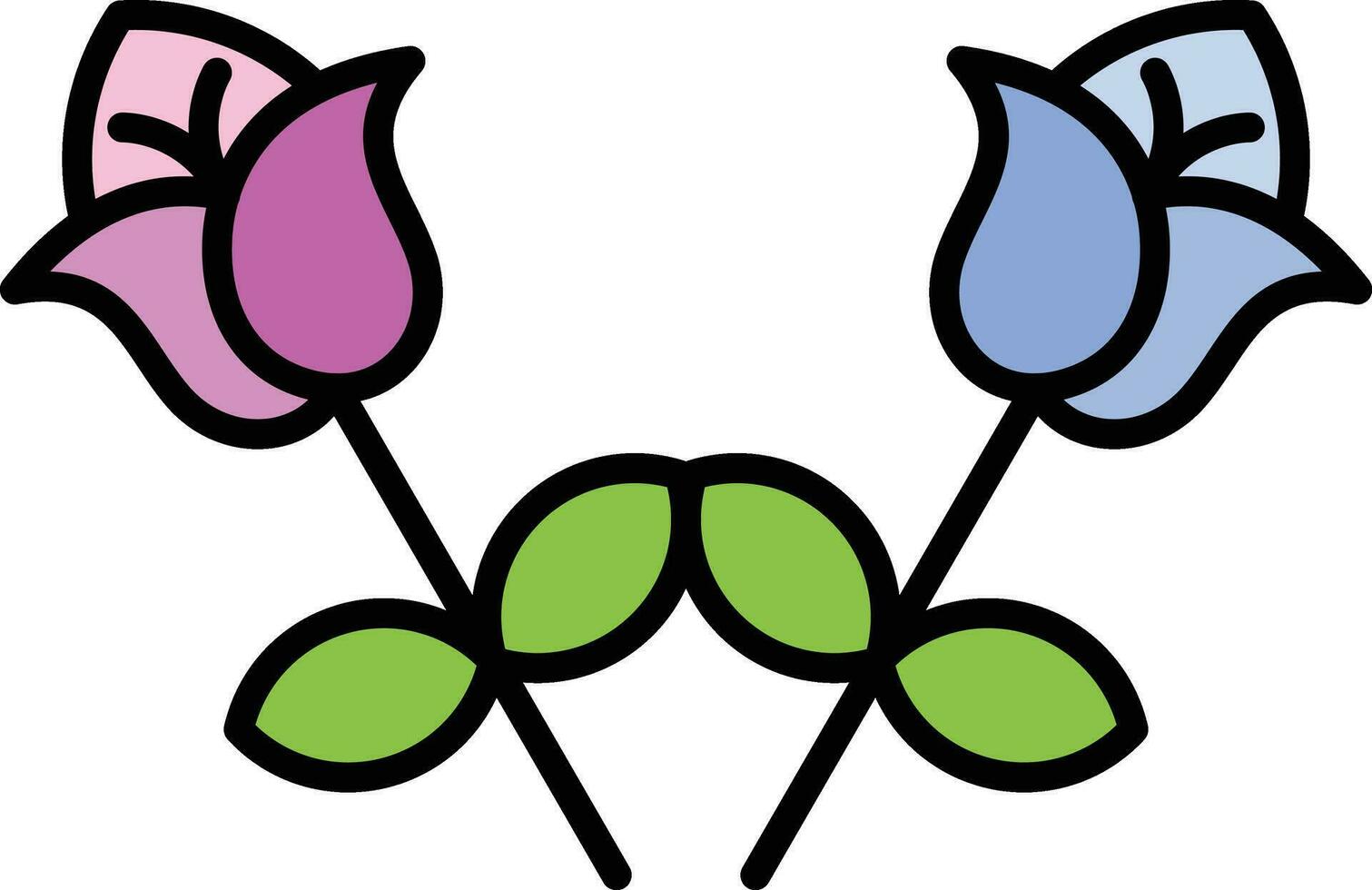 Symbol für Tulpenvektor vektor