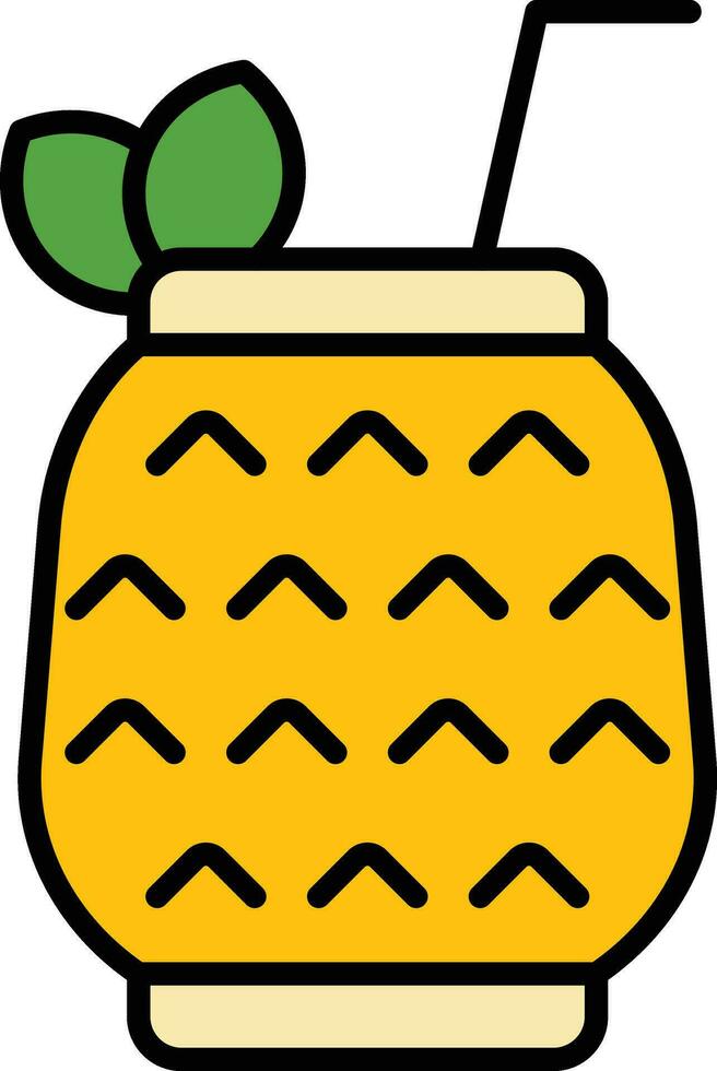 Pina Colada Vektor Symbol