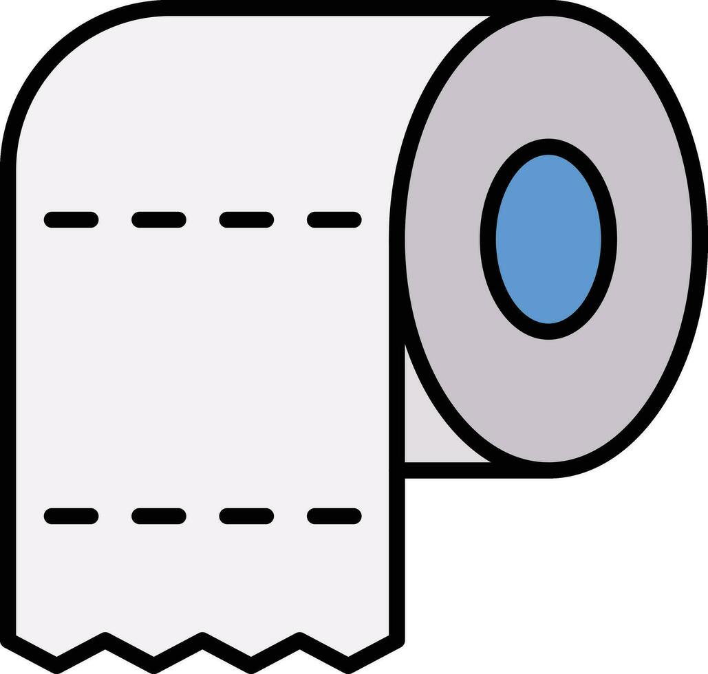 Toilettenpapier-Vektorsymbol vektor