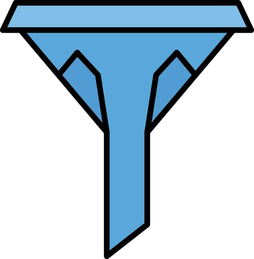 Symbol für Trichtervektor vektor