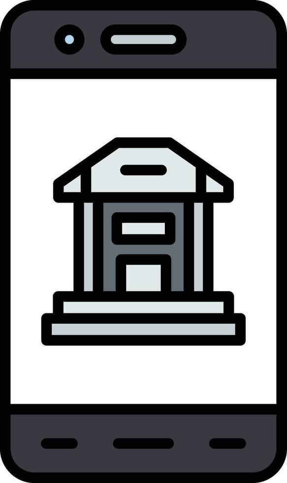 mobil bank vektor ikon