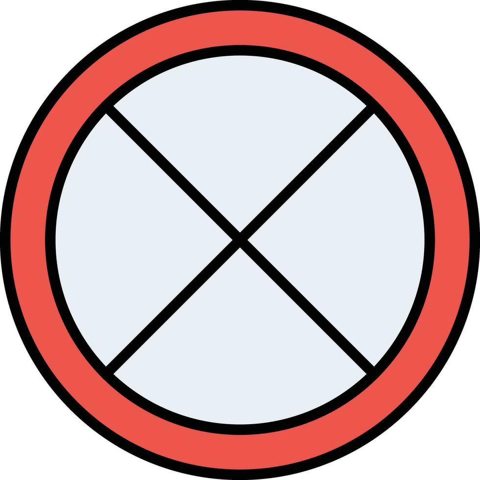 Nein anhalten Vektor Symbol