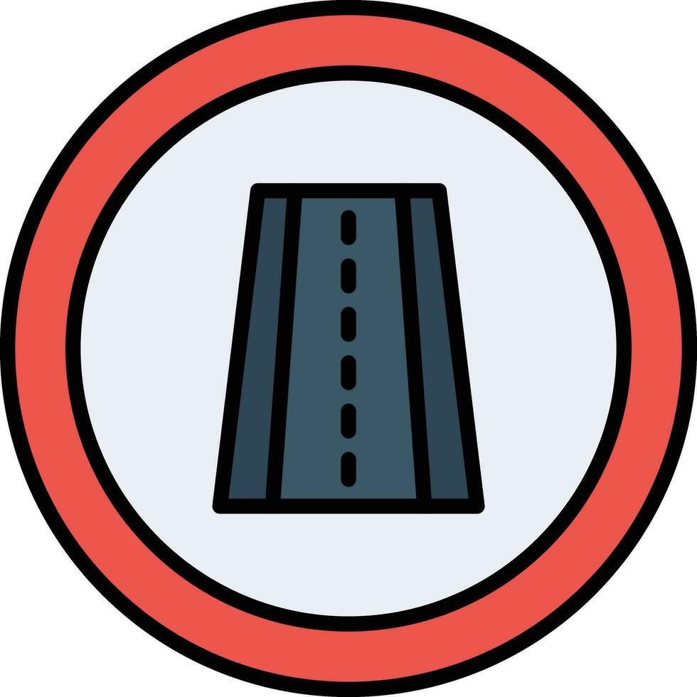 Fahrbahn Vektor Symbol