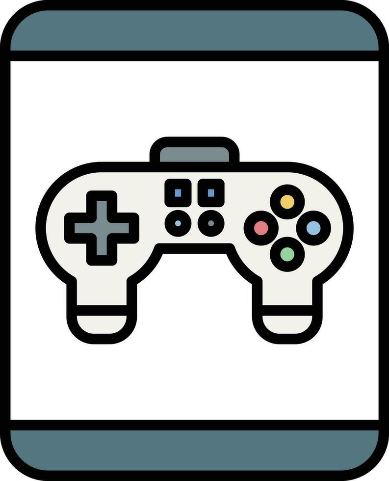 Tablette Spiel Vektor Symbol