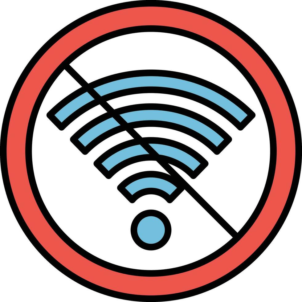 Signal W-lan aus Vektor Symbol