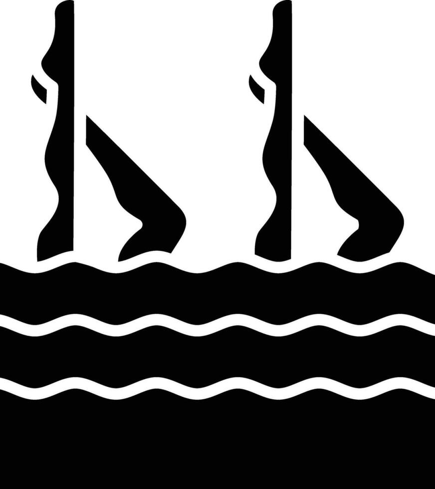 künstlerisch Schwimmen Vektor Symbol