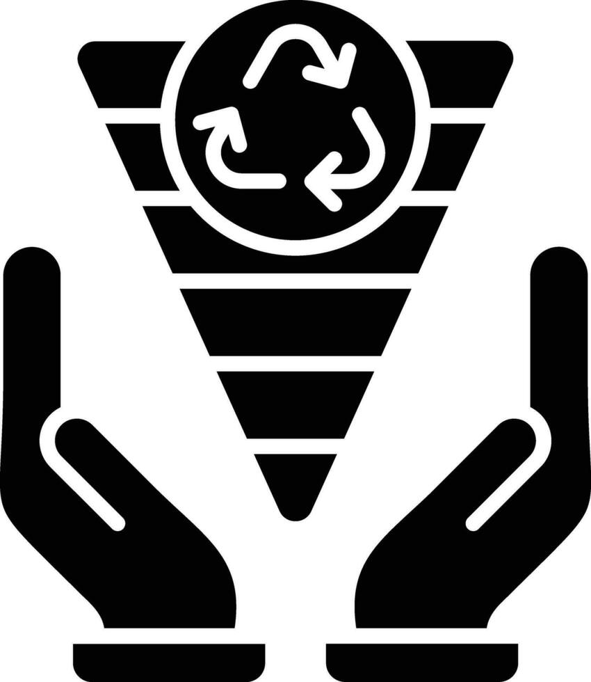 Abfall Hierarchie Vektor Symbol