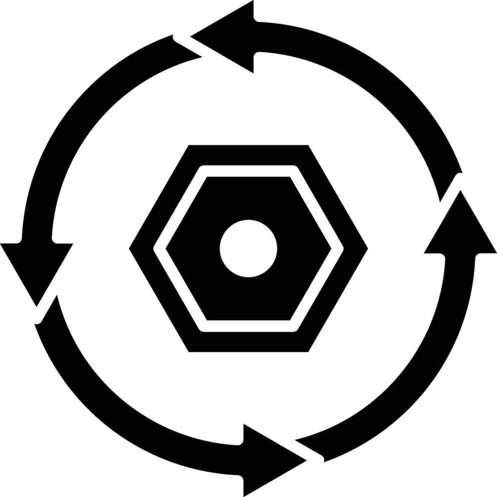 recycelt Metall Vektor Symbol