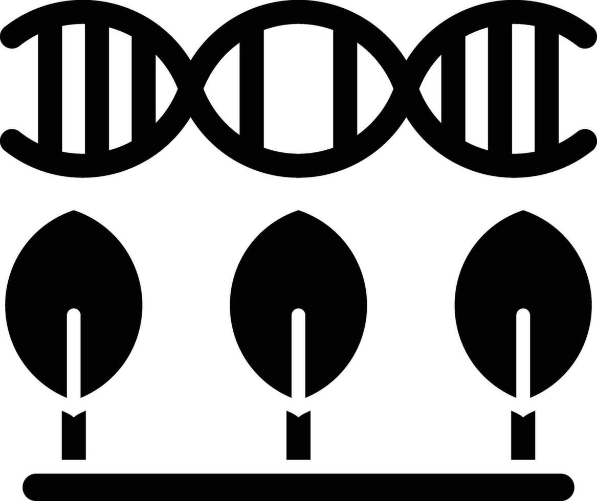 transgena organismer vektor ikon