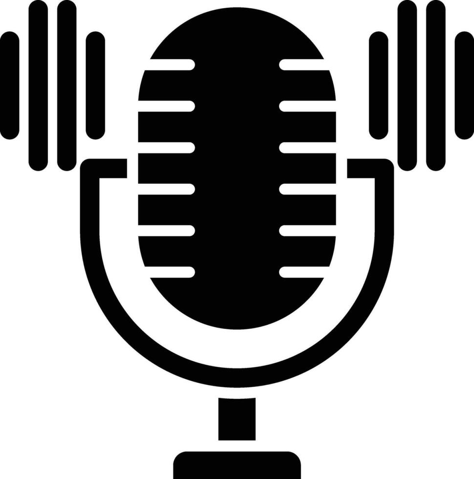 Podcast-Vektor-Symbol vektor