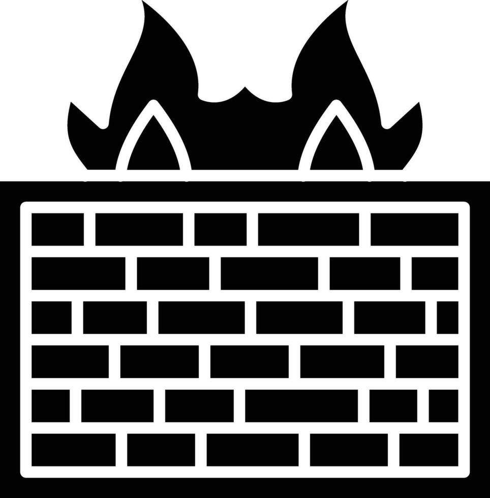 Firewall-Vektor-Symbol vektor