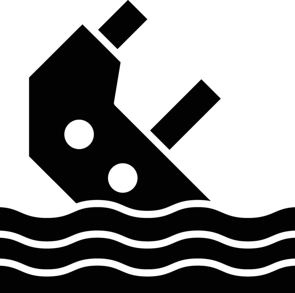 Boot sinken Vektor Symbol